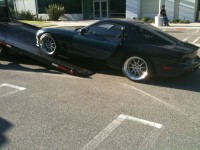 loading her on to the flatbed