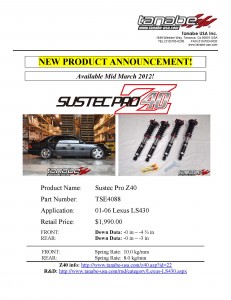 TSE4088 01-06 Lexus LS430
