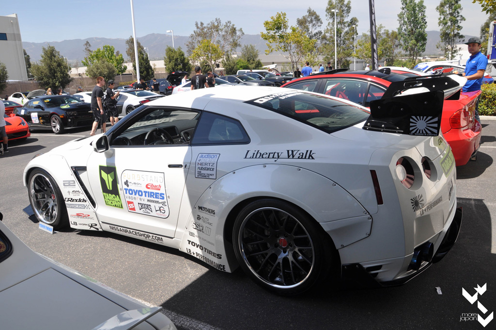Paul's Liberty Walk GTR at the Toyo booth.