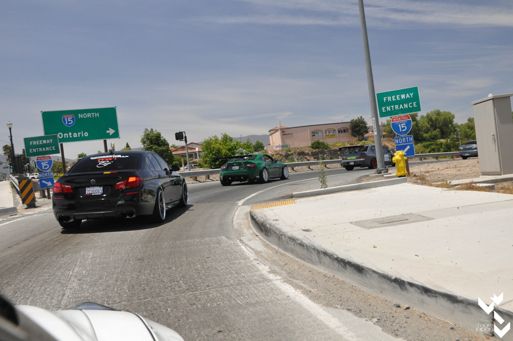 Onto the freeway for some high speed fun.....